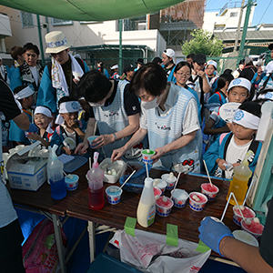 子供神輿前ご祈祷